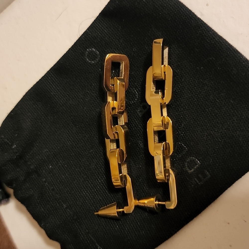Eddie Borgo Supra Link chain earrings